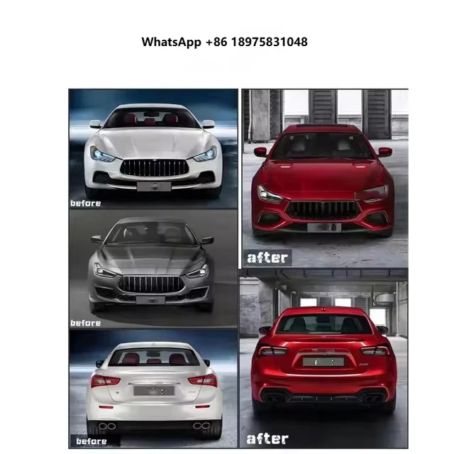 

FOR ’Maserati Ghibli Upgraded Modified Trofeo Body Kit with Front and Rear Bumper Grille Body Trim Strips
