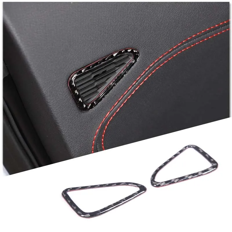 

For Corvette C8 2020-2025 Automotive Car Door Horn Decorative Frame Soft Carbon Fiber Automotive Modification Accessories