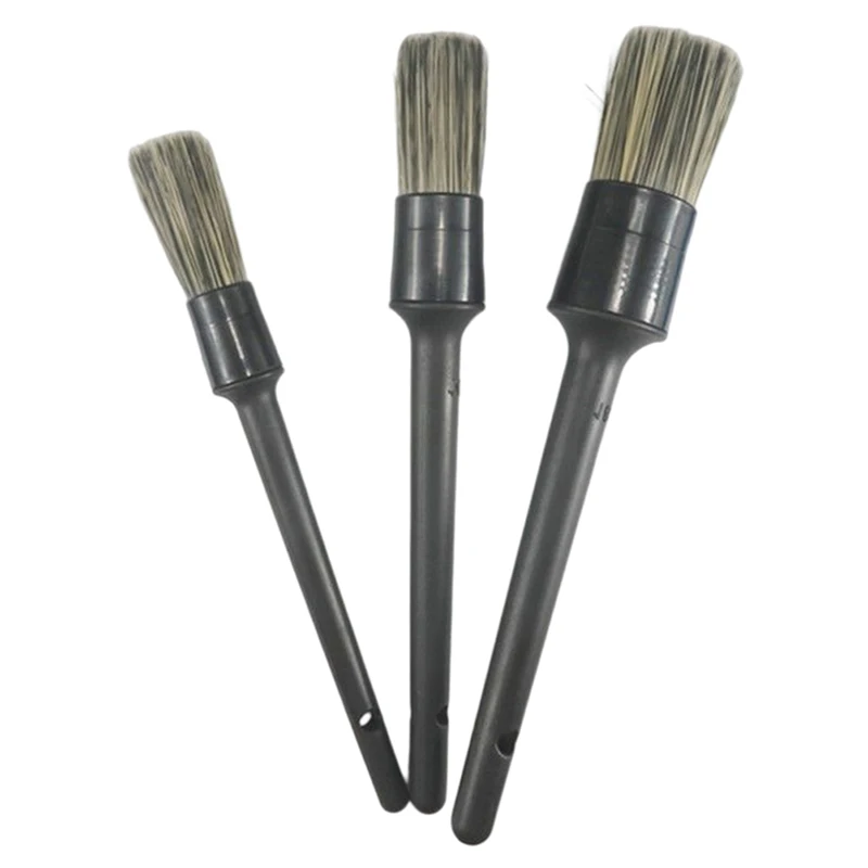 1/3Pcs Car Brushes Car Detailing Brush Set Long Soft Bristle For Car Cleaning Detailing Brush Dashboar