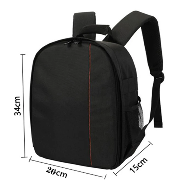 Mochila multifuncional para cámara exterior, bolso para cámara de hombro Digital con compartimento para ordenador portátil, cubierta para lluvia y soporte para trípode