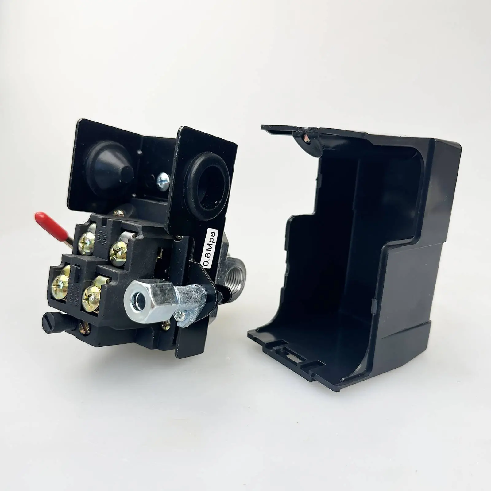 

Compressed Air Unit Pressure Controller Red Handle 4 Port Pressure Control Controller Air-Powered Component