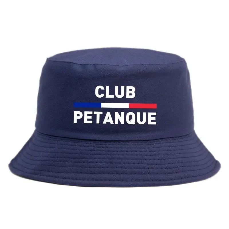 Fashion French Petanque Club Bucket Hat Unisex Adult Outdoor Sport Activities Panama Hat Man Woman Reversible Fisherman Cap Bob