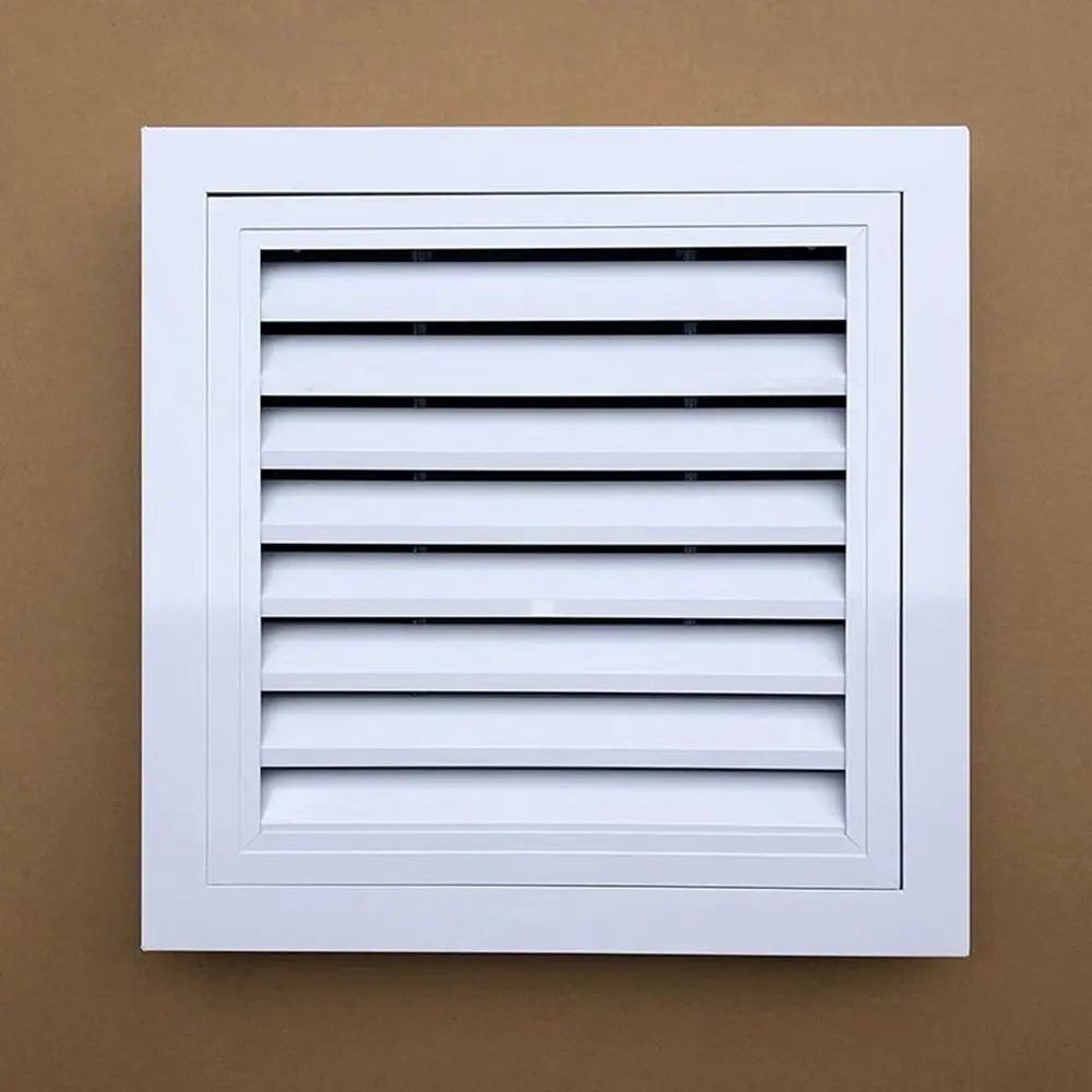 New Aluminum Alloy Air Vent Grille White Square Gable Vent With Mesh Ventilation Grille Ceiling Gable Vent