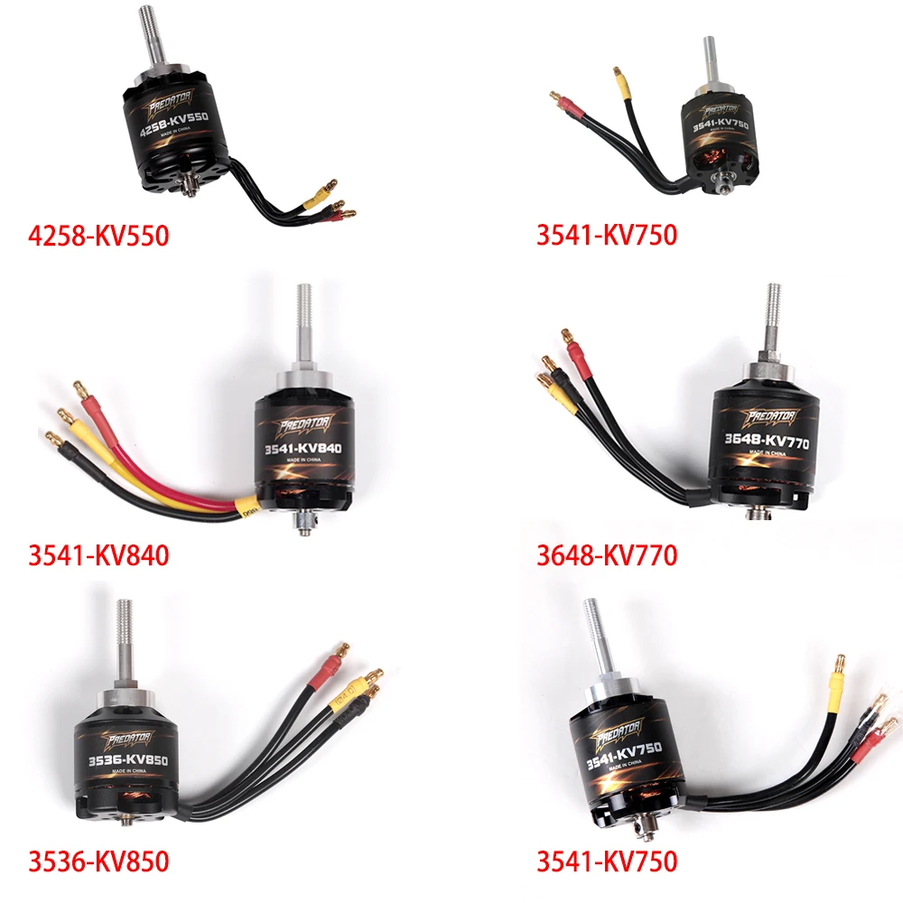 FMS RC Airplane Plane Motors Brushless 5060 4258 4250 3648 3536 3541 3948 KV540 KV580 KV360 KV850 Model Aircraft Avion Parts