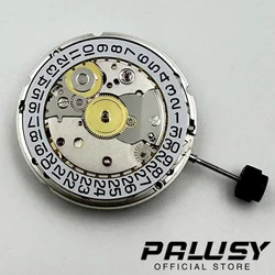 Genuine PT5000 Automatic Movement 25 Jewels Self-winding Mechanism Silver Watch Movement 28800bhp Top Clone 2824 Date Display