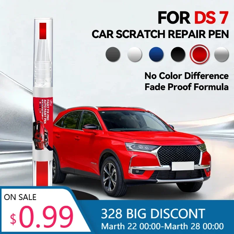 

Ручка-корректор для ремонта лакокрасочного покрытия автомобиля DS 7, средство для удаления царапин, аксессуары для авто, цвета: белый, золотой, красный, золотой, коричневый, серебристый, B