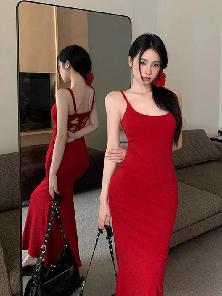 Vestidos sem mangas vestido feminino para convidados do casamento verão tule em camadas apliques oco bordado cintura elástica doce y2k