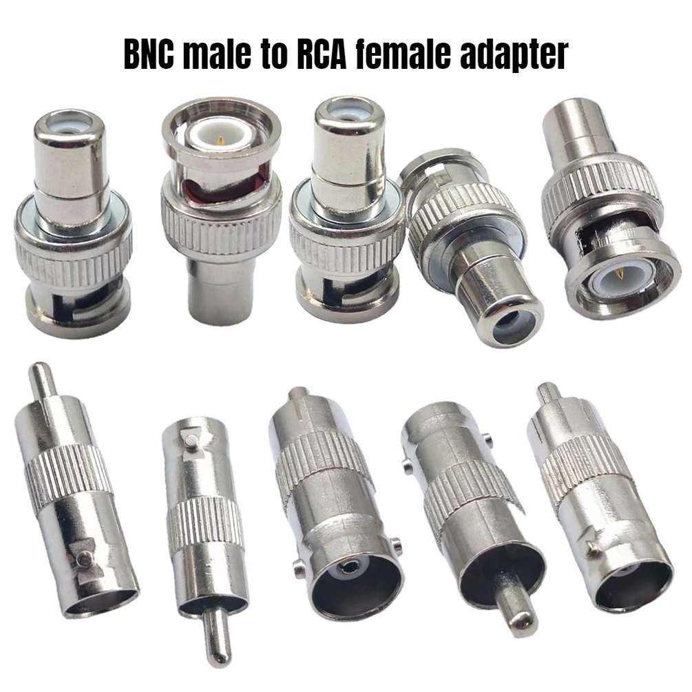 Connecteur adaptateur vidéo pour caméra de Surveillance CCTV, 10 pièces, BNA-RCA JK, BNA-RCA KJ, Q9 mâle à lotus femelle