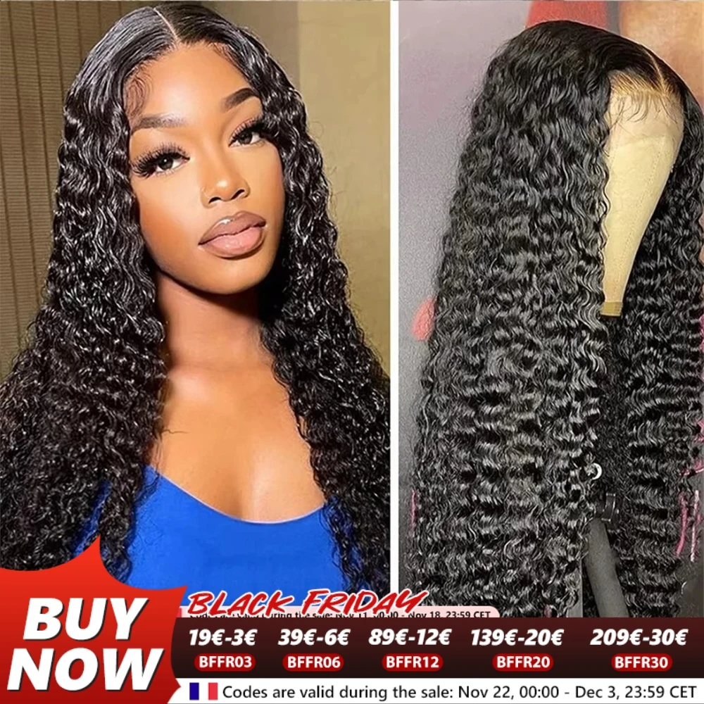 200 Density 13x4 Lace Front Wig High Density Glueless Wig Reay To Wear Human Hair 6x4 Closure Wig Deep Wave Human Hair Wigs