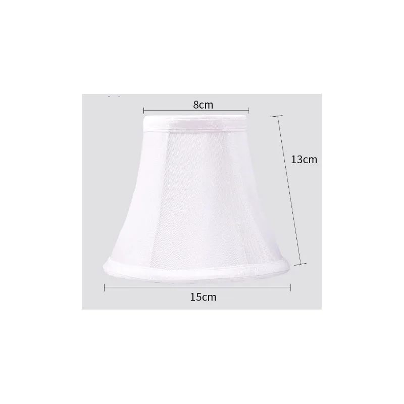 High Quality DIA15cm Cool white Color Lamp Shades For Lamp, Handmade cloth Indoor Chandelier Lampshades Home Decoration, Clip On