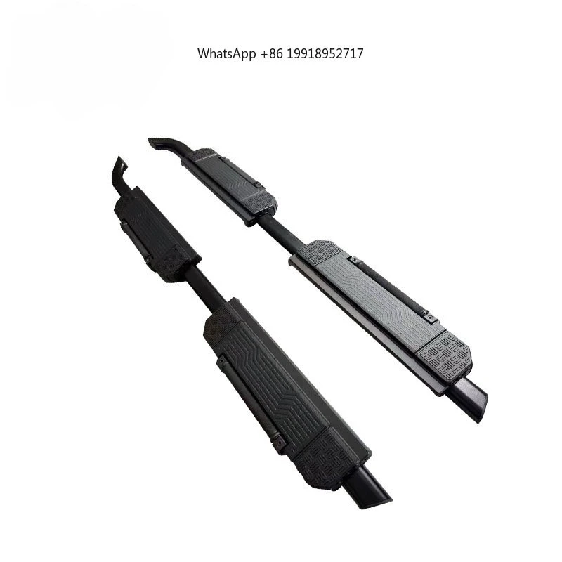 High Quality Matte Black All Aluminum Material Wilderness Edition Car Body Parts Foot Pedal Side Step for Defender 110 130 JJ325