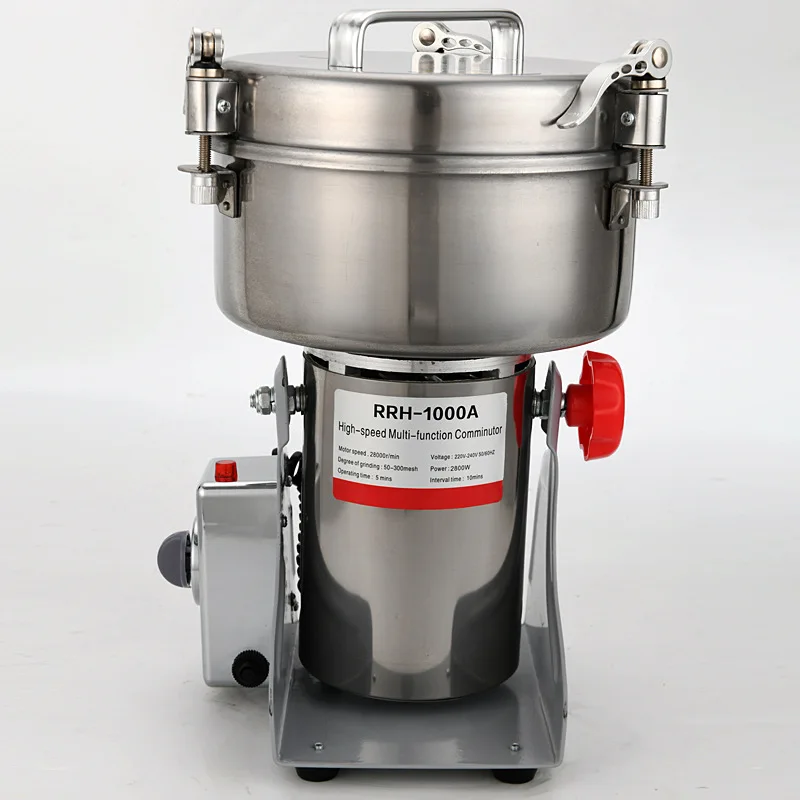 Elektrische Getreide mühle 2000g Hochgeschwindigkeits-Gewürz kräuter mühle kommerzielle Pulver maschine für Trocken getreide Getreide Kräuter gewürz kaffee – Detail 2