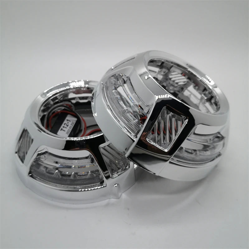 OWN PROJECTOR SHROUD MASK COVER FOR PANAMERA , WITH LED ANGEL EYE HALO DAYLIGHT