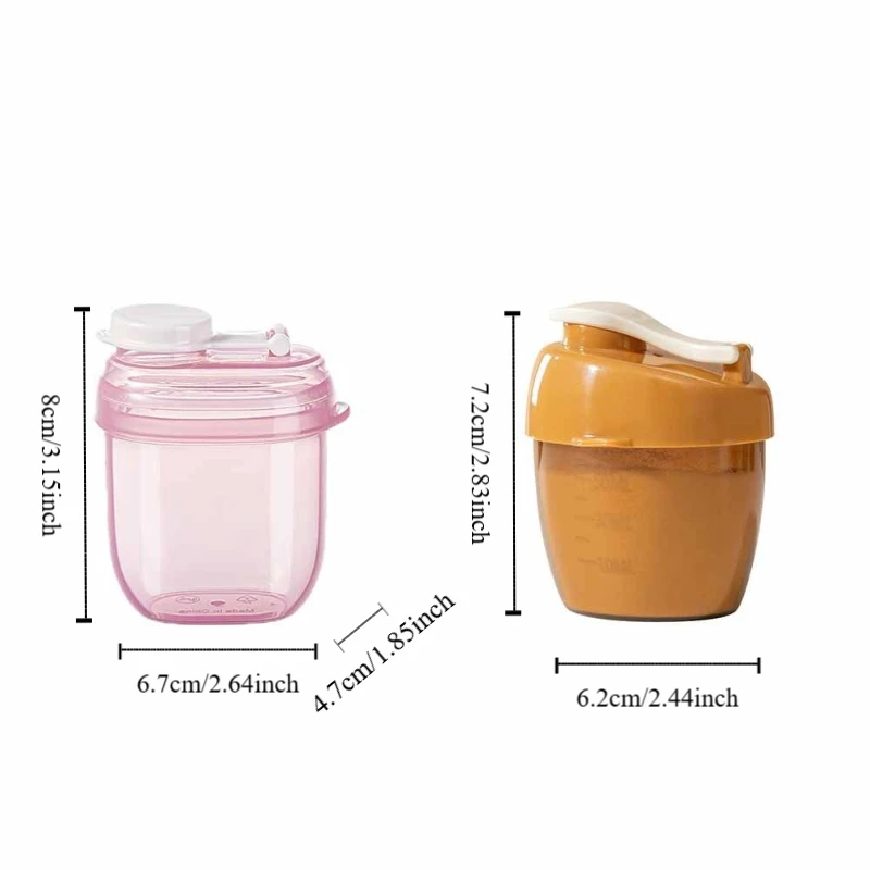Essential Cereal Baby Milk Powder Box Feeding Lunch Box Milk Powder Toddle Snacks Container With Milk Powder Spoon Seal Jar