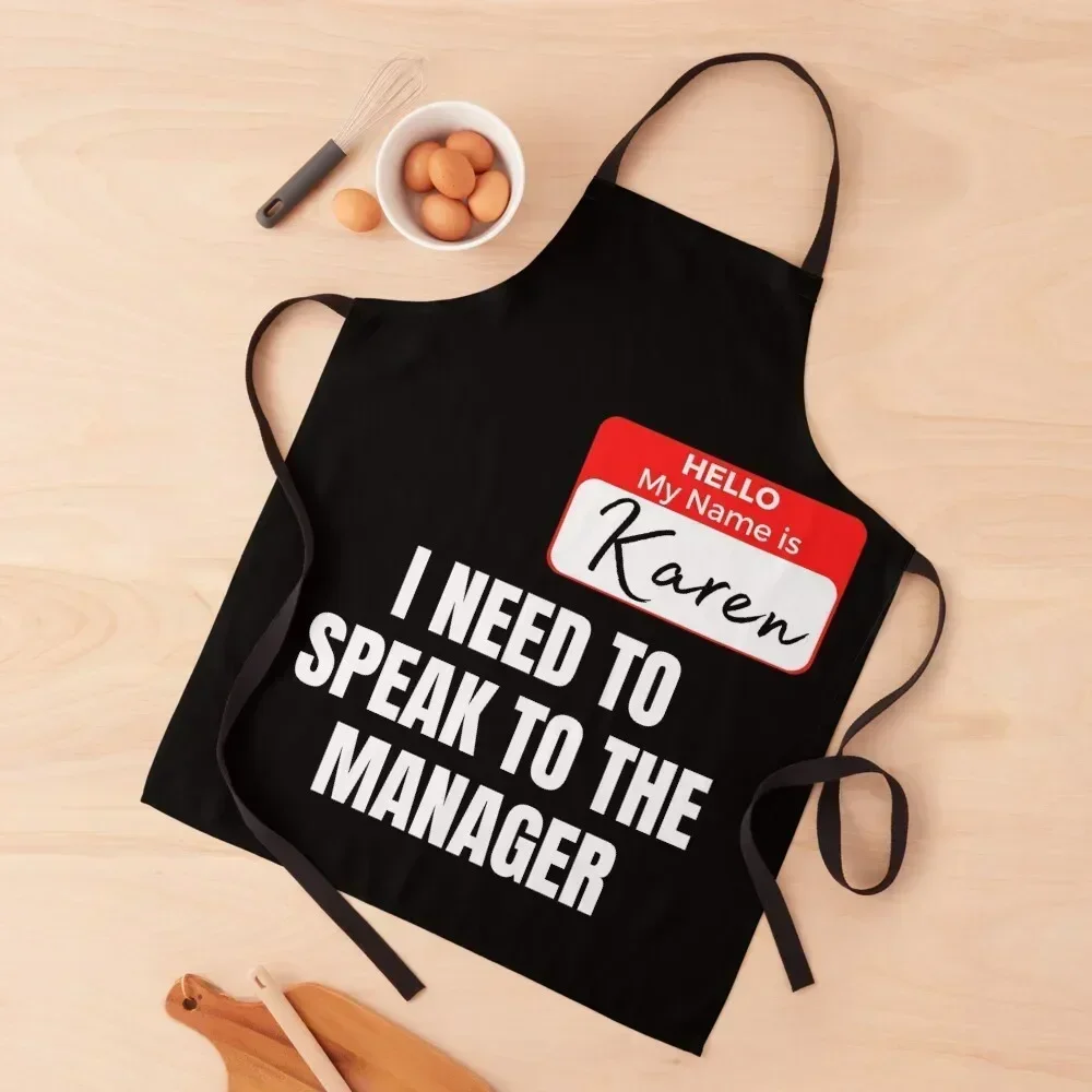 

Karen Meme Apron men's barbecue Kitchen Household Items Kitchen Apras Man Kitchens Woman Apron