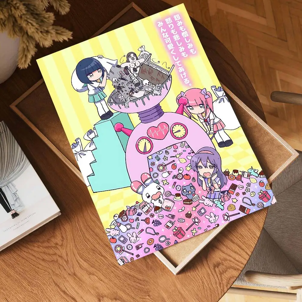 Cartoon Menhera C-Chan Self-adhesive Art Poster Whitepaper Prints Posters Artwork Aesthetic Art Wall Painting