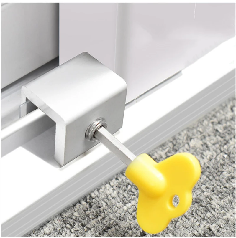 2 Limitatori Di Apertura Per Finestre Con Chiave - Sicurezza Bambini E Antifurto In Acciaio Inox E ABS - 2