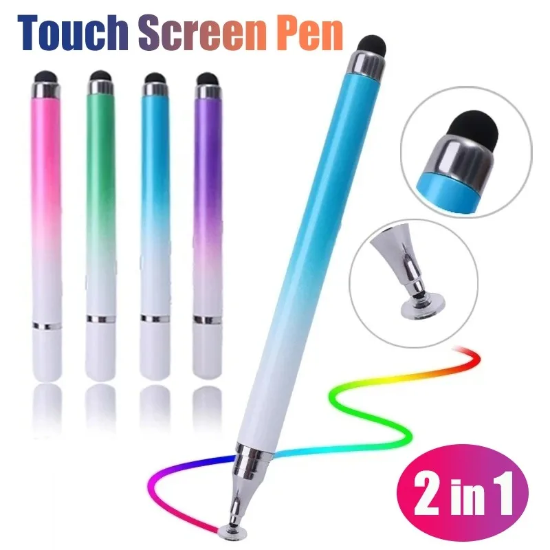 

Universal 2 in 1 Touch Pen for Smart Phone Tablet Drawing Capacitive Pencil Stylus Pen Screen Touch Pen for Iphone Samsung Vivo