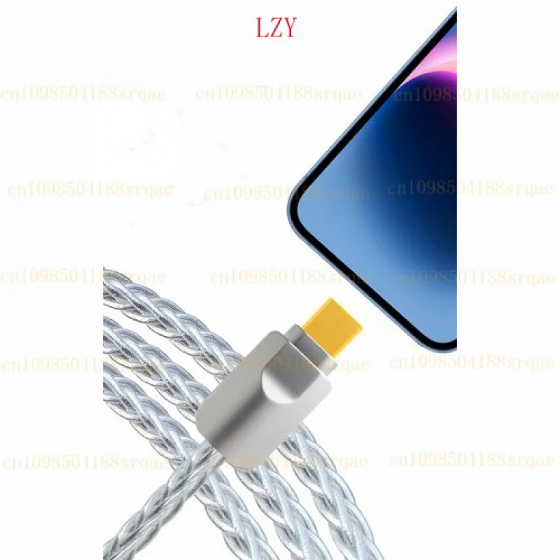 كابل USB 7N HIFI A-B وحدة فك ترميز الكمبيوتر Typec بطاقة الصوت OTG سلك بيانات الصوت #5