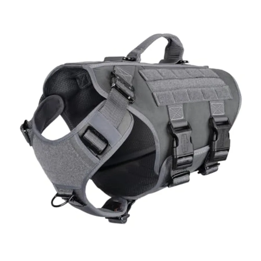 

Тактическая шлейка для собак GN3 с 6X пряжками, жилет Molle с ручкой, 3/4 покрытия тела, панель на липучке для ID-патча, без натяжения