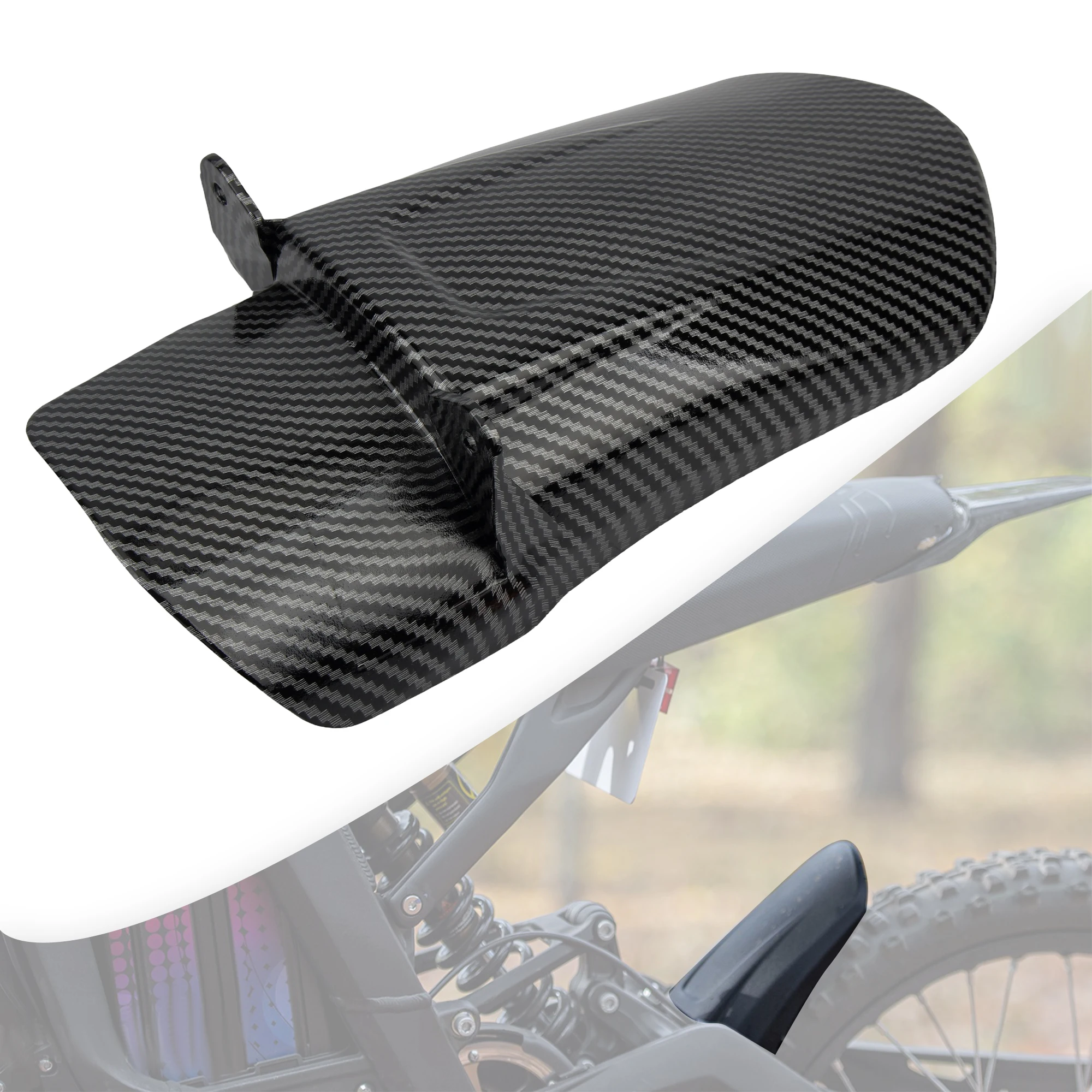 For Surron Parts Motocross Mudguards Rear Fender Carbon Fiber Color Accessories Rear Fender Refit For Sur-Ron Light Bee S X
