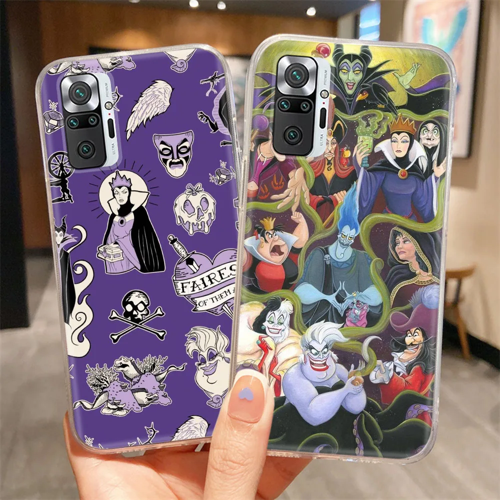 G-40 Disney Villain Transparent Case for Tecno Camon POP GO 4 air 5p 5 15 16 17 17P 18 18i 18P 18T LTE 19 Pro Premier