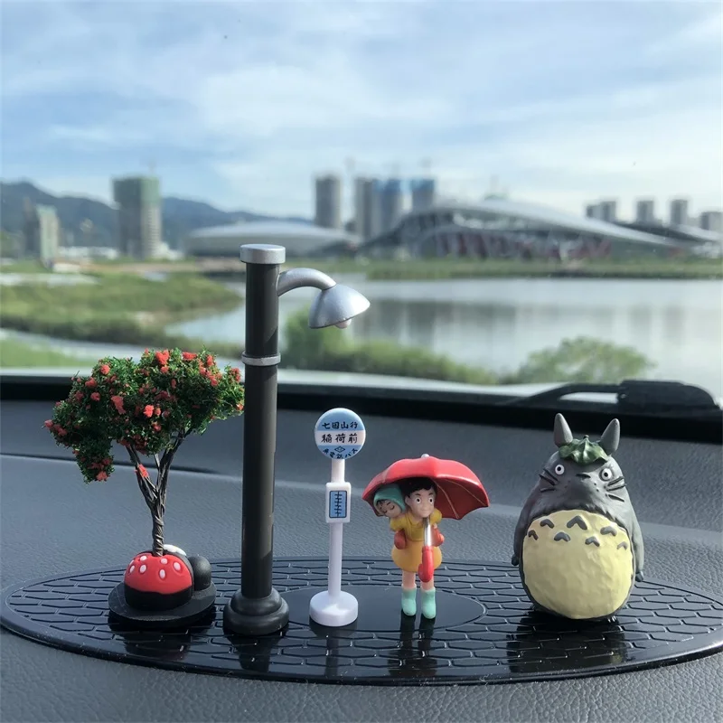 

Miyazaki Hayao anime ornaments model set My Neighbor Totoro Xiaomei faceless man cute creative model car accessories gift