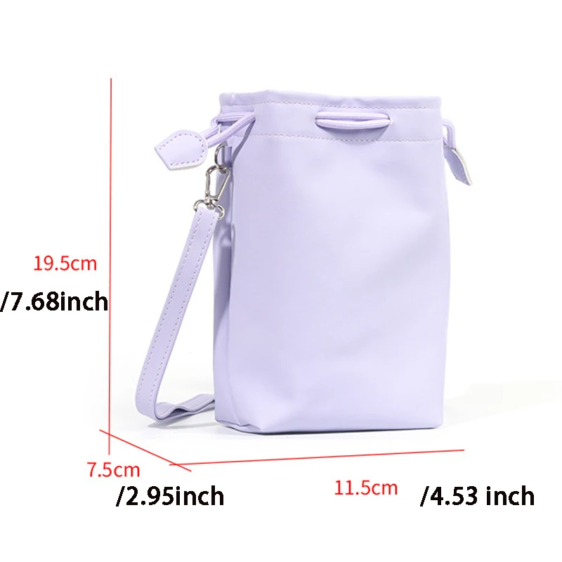 Universal Camera PU Drawstring Bag Outdoor Portable Storage Case for Instax Mini 12 11 9 8 evo liplay ccd Protective Pouch Bag