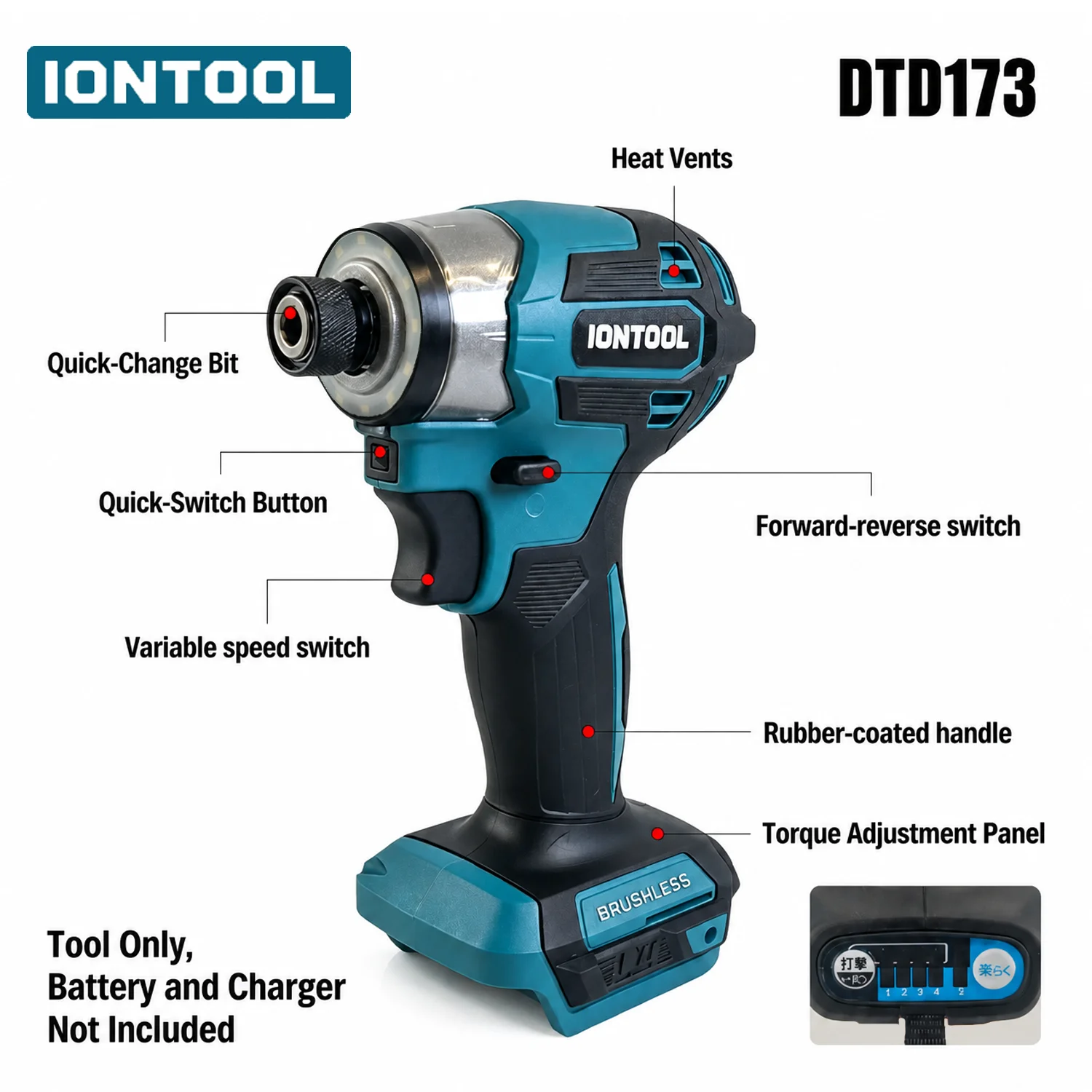IONTOOL DTD173 600W Akumulator – Power Tools And Engineering recenzja i cena