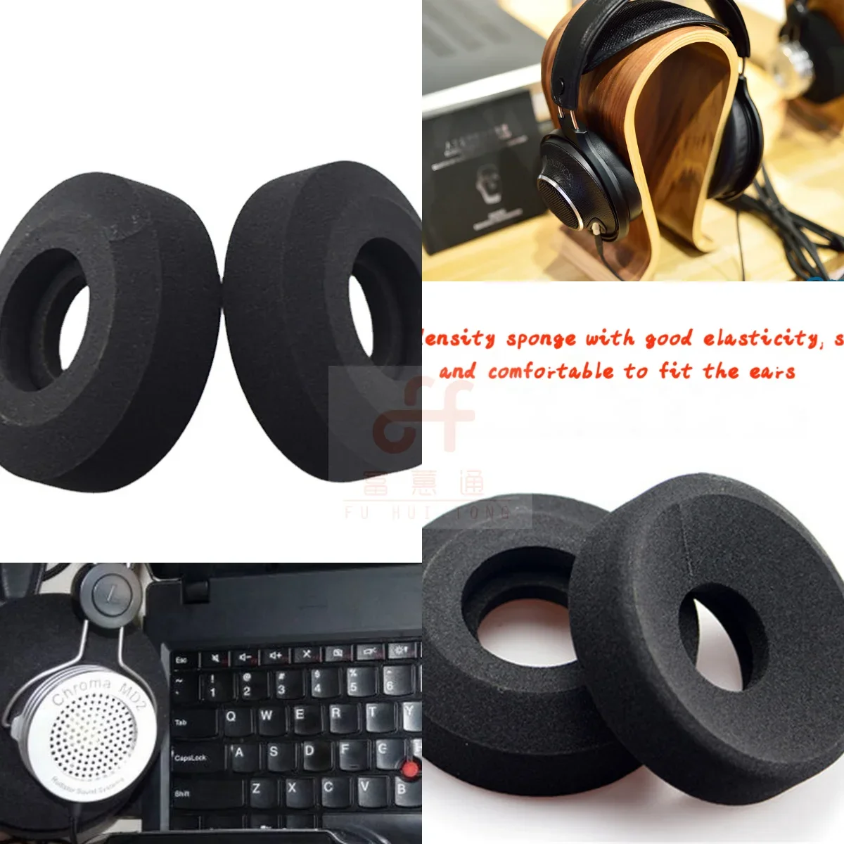 Replacement Ear Pads for GRADO SR60 SR80 SR125 SR225 SR325 PS500 PS1000 GS1000 RS1 RS2 M1 M2 for Rudistor MD2 Headphones Sponge