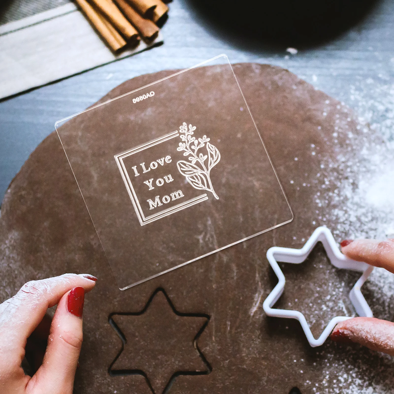 

Fondant Stamp Biscuits Mothers Day Cookie Embosser Pastry Molds PP Cake Decorating Tool