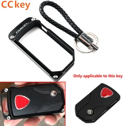 For DUCATI Diavel DIAVEL 2011-2016 2012 2013 2014 Accessories Motorcycle Key Remote Cover CNC Case Chain & Keychain Key Ring