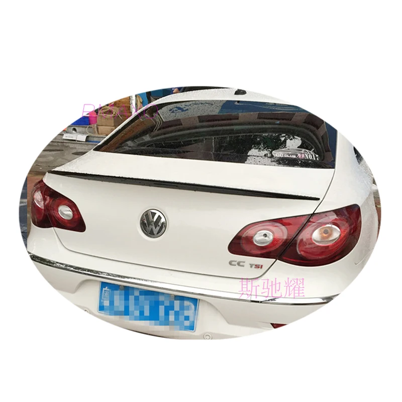 For  Volkswagen CC Spoiler  2011-2015 Volkswagen CC High Quality  ABS Material Car Rear Wing Primer Color Rear Spoiler