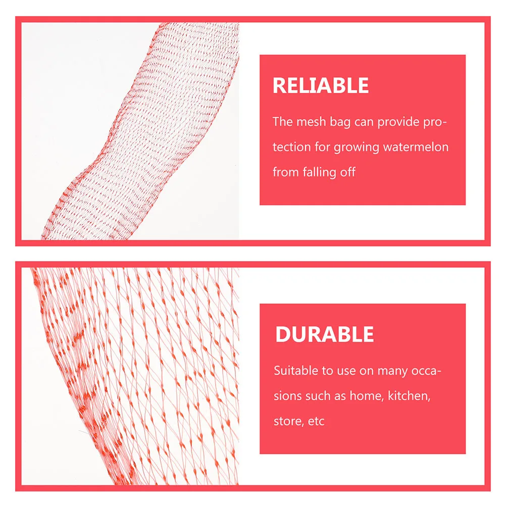 

200Pcs Mesh Storage Bags Heavy Duty Nylon Fruit Hanging Nets for Melon Support Garden Vine Protector Vegetable Shopping Carry