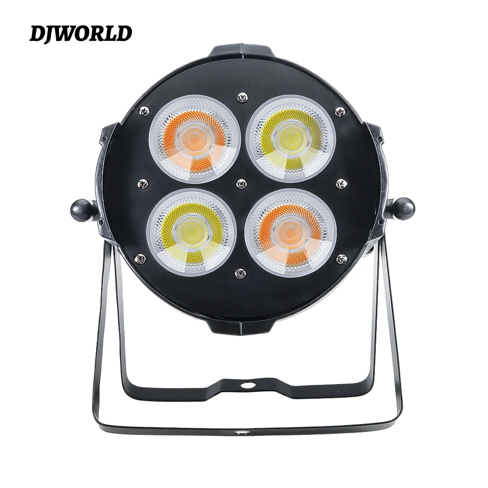 4x50W LED 200W Par Cahaya COB keren putih hangat pencahayaan profesional Bar panggung DJ acara pencahayaan pernikahan disko lampu pesta