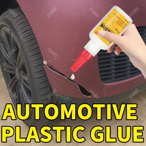 IFUBO New Car Plastic Adhesive Exterior Bumper Body Repair Glue Hardener Fast Cure Strong Bond For Lights Mirror Auto DIY 20ml