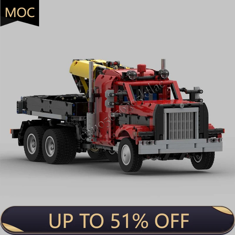 

2065 PCS MOC City Engineering Series Crane Truck Model Technology Building Blocks Creative Children Toys Popular Birthday Gifts