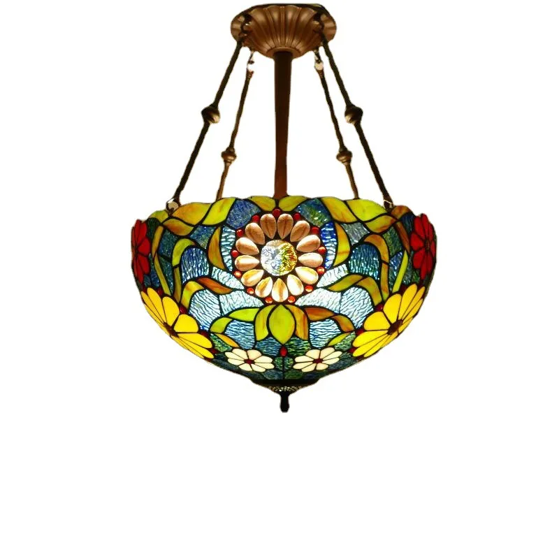 

American, Vintage, Colored, Glass, Bar, Restaurant, Chandelier, Creative