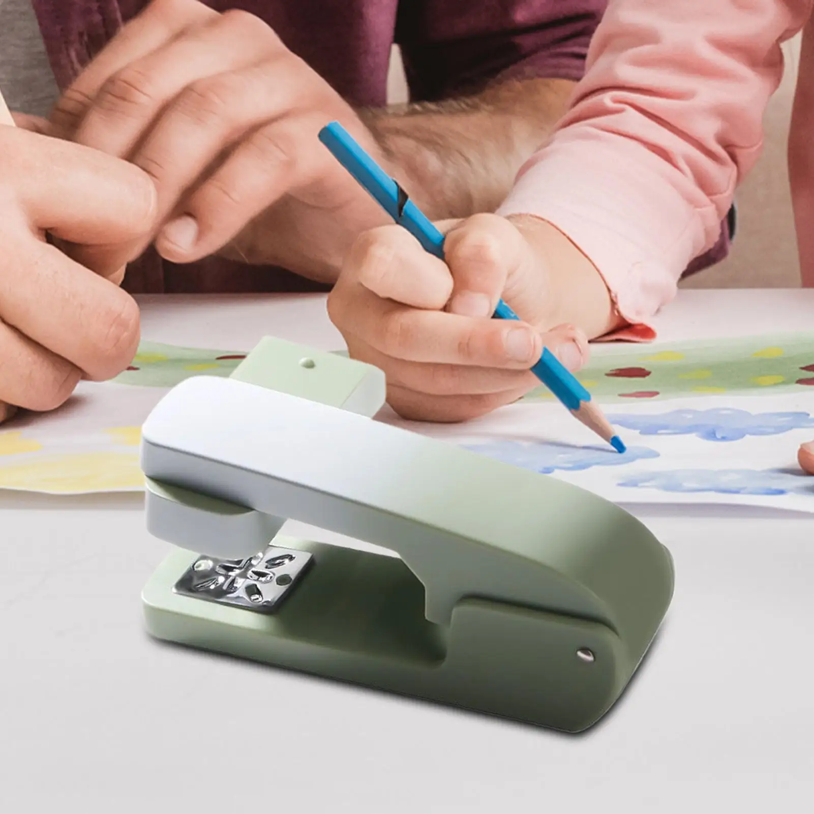 Степлер для книг, сверхмощный настольный степлер с поворотным рычагом, емкость 20 листов, эргономичная степлер, настольные аксессуары для классной комнаты