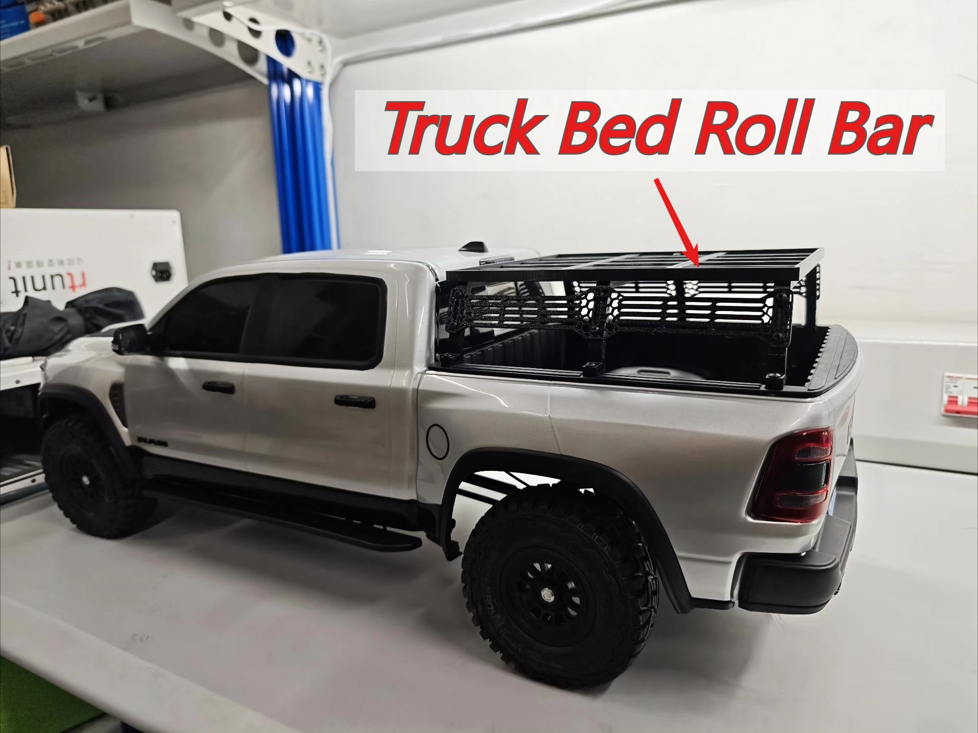 RC Pickup Upgrade Parts  Custom‑Size Truck Bed Roll Bar For Traction Hobby KM Tyrannosaurus 1/8 Model Replacement Accessories