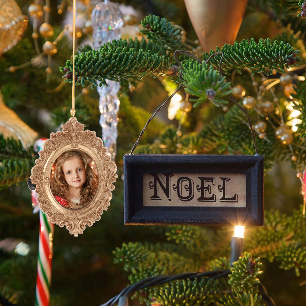 Рамка для фотографий с елочной тематикой для новогоднего декора