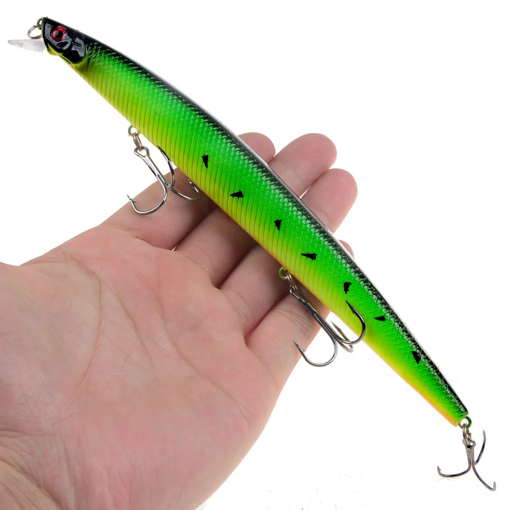 16 Farben 18cm 24g Elritze Angel köder Laser Kurbel köder harter künstlicher Köder Kunststoff großer gefälschter Fisch lockt Seefisch köder