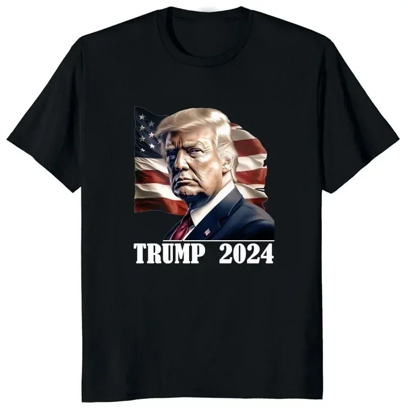 Women T-shirt Trump 2024 Apparel Printed Short Sleeve T Shirt Female Funny Summer Unisex Streetwear Harajuku Y2k Clothes Tops