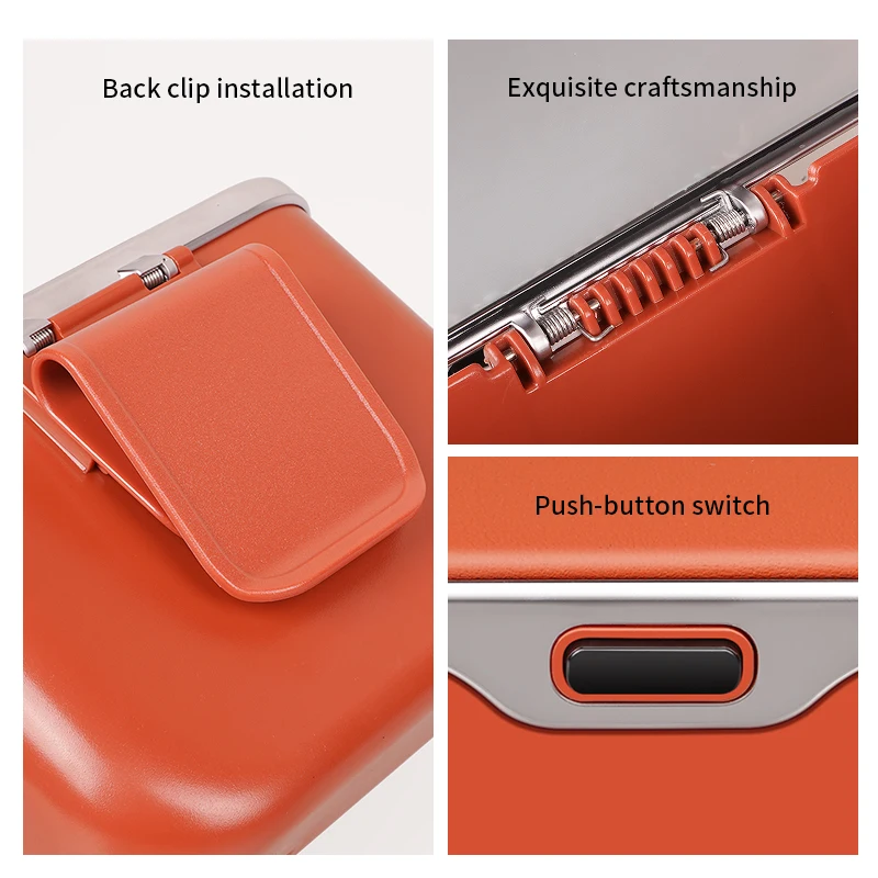 ABS Waterproof Car Trash Can For Dongfeng Voyah Free Dreamer 2021-2025 Car Door Storage Box Car Backrest Garbage Bin Accessories - view 5