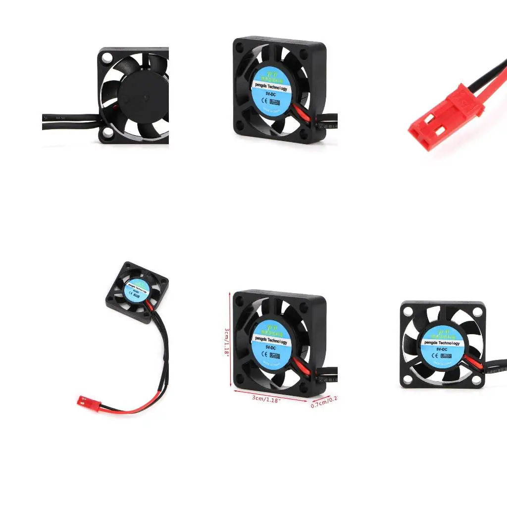 3cm Brushless Fan 5V 2 Lines 2pin High Speed Server Power Cooling Fan