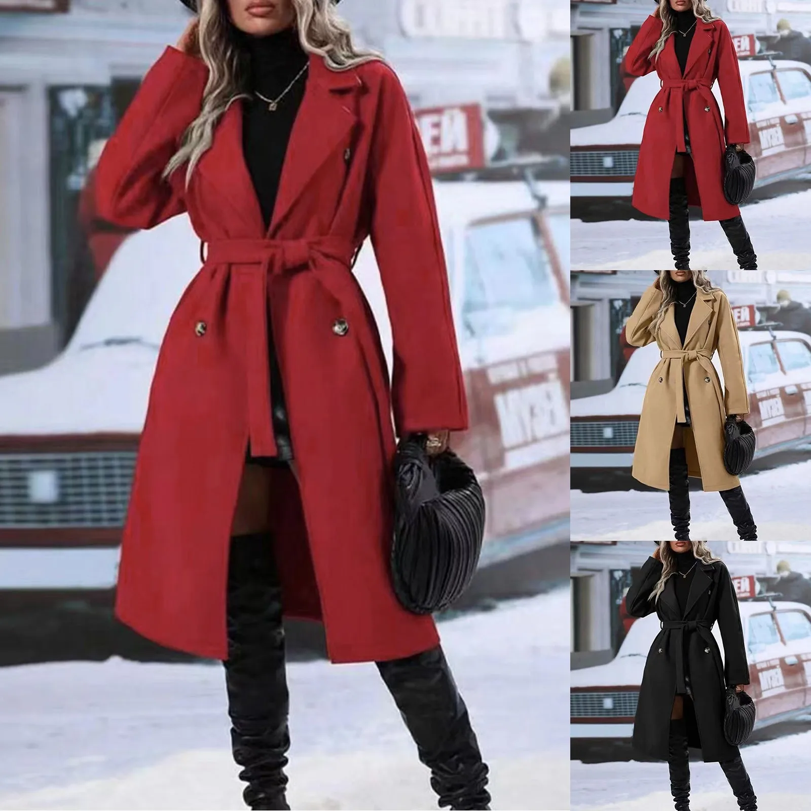 пальто Lapel Coat Outwear Trench Open Mid пальто Long Outerwears Coat Long Mid Cardigan Women женское Winter Front Casual Coat