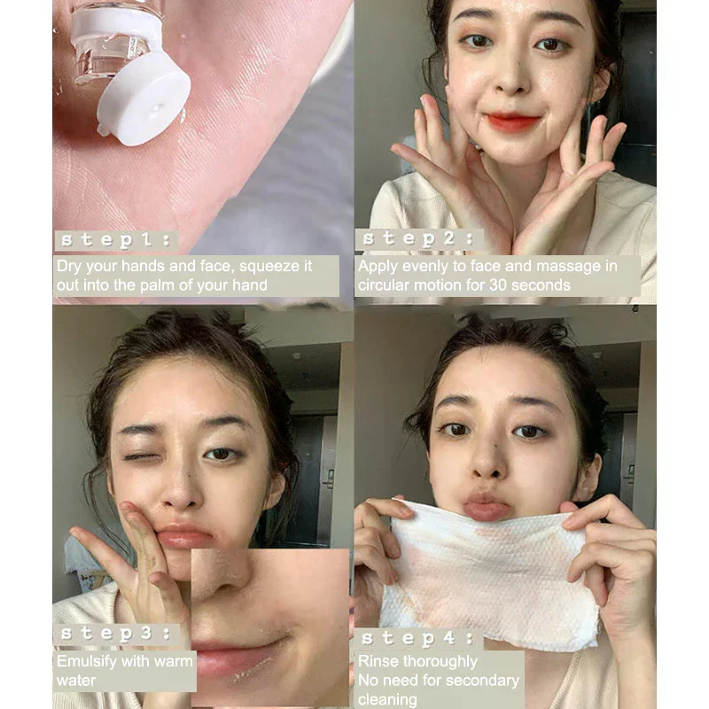 7/10/30pcs Cleansing Oil Camellia Secondary Facial Cleanser Deep Gentle Cleansing Travel Portable Single Makeup Remover Oil