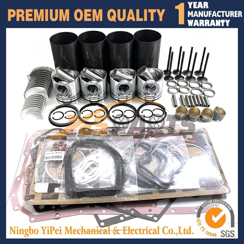 

4BT3.9 Engine Overhaul Rebuild Kit FOR Cummins 4BT 3.9 Diesel Engine CASE 570LXT 580K 580L W11B Backhoe Loader