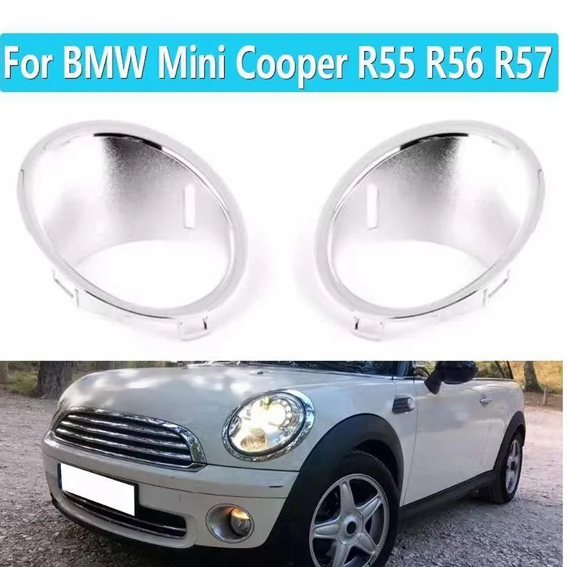 Auto Front Bumper Fog Light Electroplated Cover Decorative Ring Cover For BMW Mini Cooper R55 R56 R57