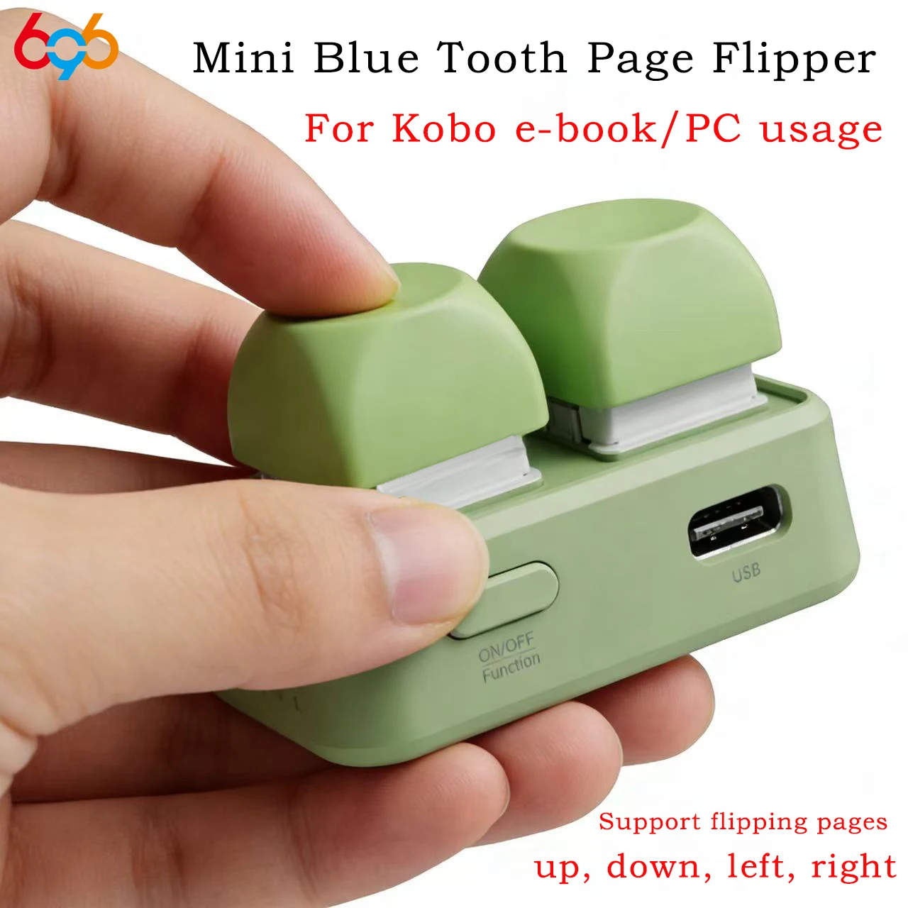 

Новый легкий портативный пульт-клавиатура с двумя кнопками для перелистывания страниц, Bluetooth, для электронных книг Kobo, беспроводной пульт дистанционного управления, удобный помощник